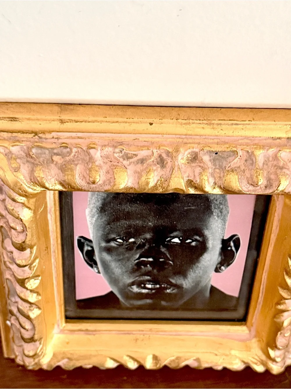 Tyler The Creator Igor Framed Art Print Vintage Style Gold Pink Baroque Frame